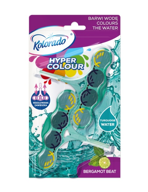 Kostka toaletowa Kolorado WC HYPER COLOUR Bergamotka