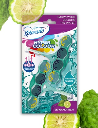 Kostka toaletowa Kolorado WC HYPER COLOUR Bergamotka