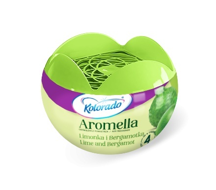 Odświeżacz powietrza w żelu Kolorado Aromella Limonka i Bergamotka