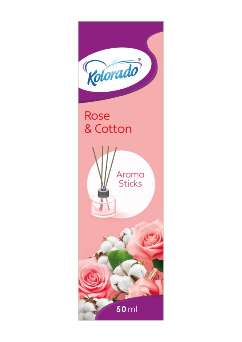 Patyczki Zapachowe Dyfuzor Zapach Róża i Bawełna