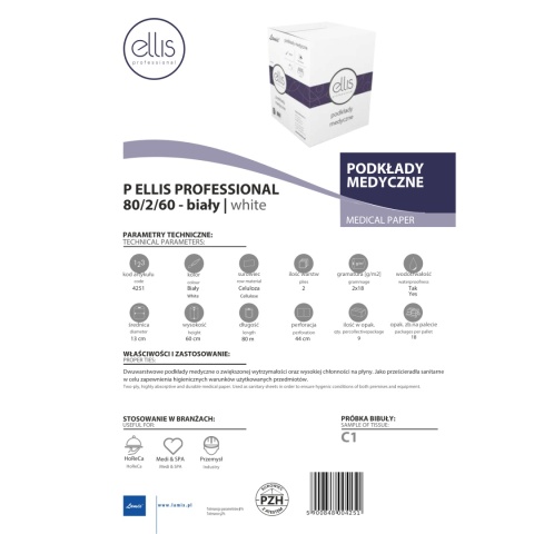 Podkład medyczny LAMIX Ellis Professional 80/2/60
