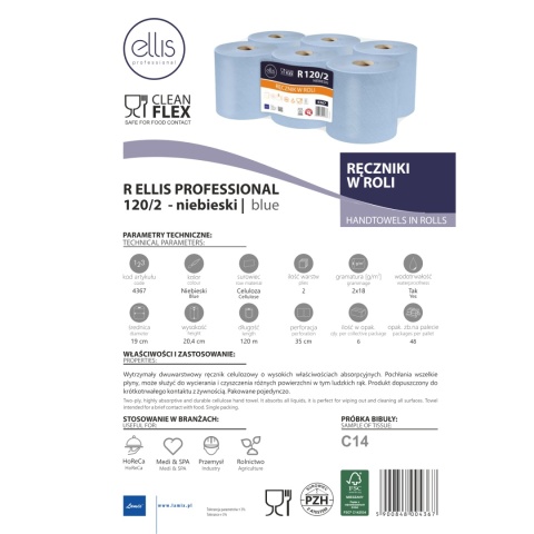 Ręcznik papierowy LAMIX Ellis Professional R120/2 CLEANFLEX 6szt.