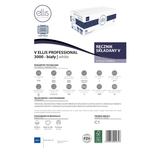 Ręcznik składany LAMIX Ellis Professional V 3000 compress