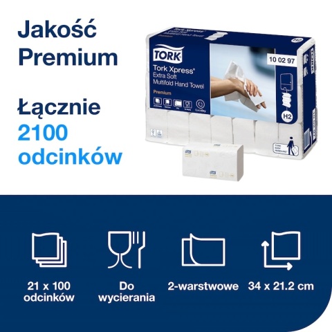 TORK 100297 Papier Składany Ręcznik ZZ 2100 szt.
