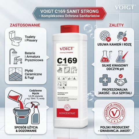 VOIGT Sanit Strong C 169 Gruntowne Mycie 1L